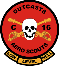 C-16th Air Cavalry Aero Scouts Decal