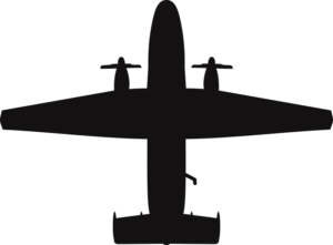 Grumman C-2A Greyhound Silhouette (Black) Decal