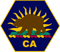 California State Military Reserve Crest Decal