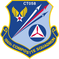 CAP CT 186th Civil Air Patrol Squadron Decal