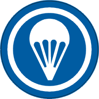 WWII Airborne Cap Logo Decal