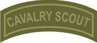 Cavalry Scout Tab Decal