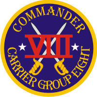 COMCARGRP 8 Commander Carrier Group 8 Decal