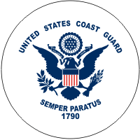US Coast Guard Flag (Round) Decal