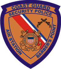 Coast Guard Security Police Barber's Point Decal