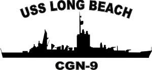 Nuclear Guided Missile Cruiser CGN (Black) Decal