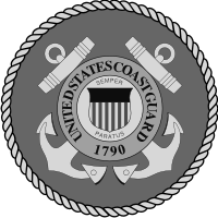 Coast Guard Seal (Black/White) Decal