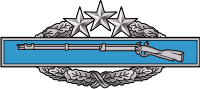 Combat Infantryman Badge Fourth Award Decal