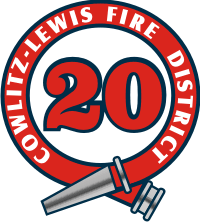 Cowlitz Lewis County FD Hose 20 Decal