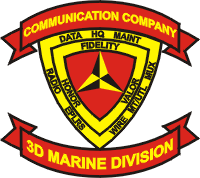 Communication Company 3rd Marine Division Decal