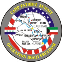 Operation Iraqi Freedom Camp Patriot, Kuwait Decal