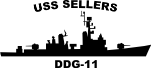 Guided Missile Destroyer DDG (Black) Decal