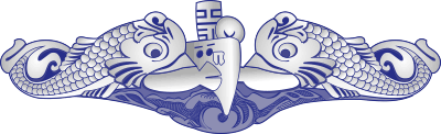 Submariner Dolphins (Blue) Decal