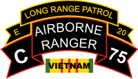 75th LRP ABN Ranger Vietnam Combo Decal