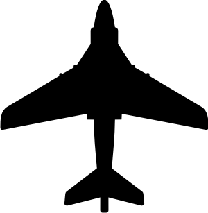 Grumman EA-6B Prowler Silhouette (Black) Decal