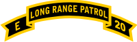 E Company 20th Infantry Long Range Patrol Scroll Decal