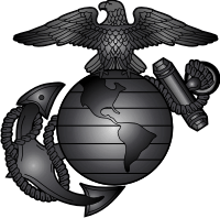 USMC Eagle Globe Anchor (Dark Silver) Decal