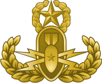 EOD Explosive Ordnance Disposal Master Badge (Gold) Decal