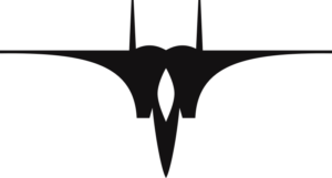 F-15 Strike Eagle Helmet Insignia (Black) Decal