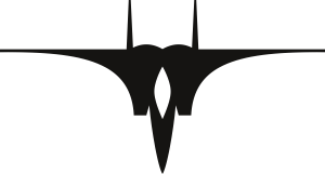 F-15 Strike Eagle Helmet Insignia (Black) Decal