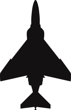 McDonnell Douglas F-4 Silhouette (Black) Decal