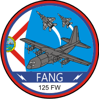 125th Fighter Wing - Florida Air National Guard C-130 Decal
