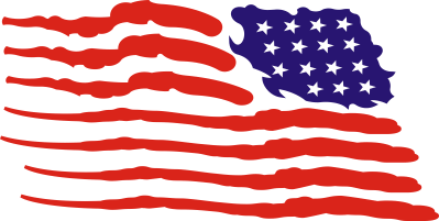 Flag – Brushed (Reversed)  Decal