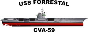 Forrestal Class Aircraft Carrier CVA-CV Decal