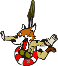 Fox Parachute Decal