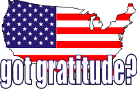 Got Gratitude Map 1 (White Letters) Decal