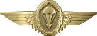 German Parachute Badge (Gold) Decal