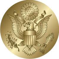 Great Seal of the United States (Gold) Decal