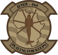 HMH-464 Marine Heavy Helicopter Squadron - Playing For Keeps Decal