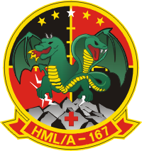 HMLA-167 Marine Light Attack Helicopter Squadron Decal
