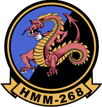 HMM-268 Marine Medium Helicopter Squadron Decal