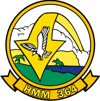HMM-364 Marine Medium Helicopter Squadron Decal