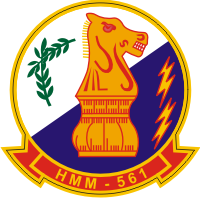 HMM-561 Marine Medium Helicopter Squadron Decal