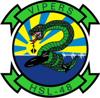 HSL-48 Helicopter Anti-Sub Squadron Light 48 Decal