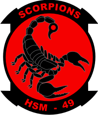 HSM-49 Helicopter Maritime Strike Squadron 49 Scorpions Decal