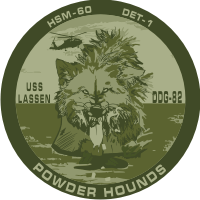 HSM-60 Helicopter Maritime Strike Squadron 60 Powder Hounds (Subdued) Decal