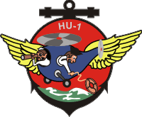 HU-1 Helicopter Utility Squadron 1 Decal