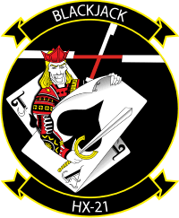 HX-21 Air Test and Evaluation Squadron 21 Blackjack Decal