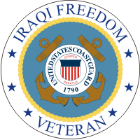 Iraqi Freedom Veteran (v2) Coast Guard Decal