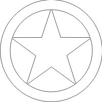 WWII Jeep Star (White) Decal