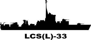 Landing Craft Support (Large) LCS(L) (Black) Decal