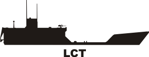 Landing Craft Tank LCT (Black) Decal