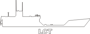 Landing Craft Tank LCT (White) Decal