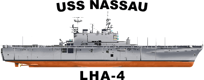 Amphibious Assault Ship LHA Tarawa Class (LHA 1 thru 5) Decal