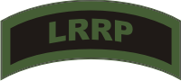 LRRP Tab (Green/Black) Decal