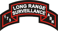 173rd Airborne Long Range Surveillance Scroll Decal